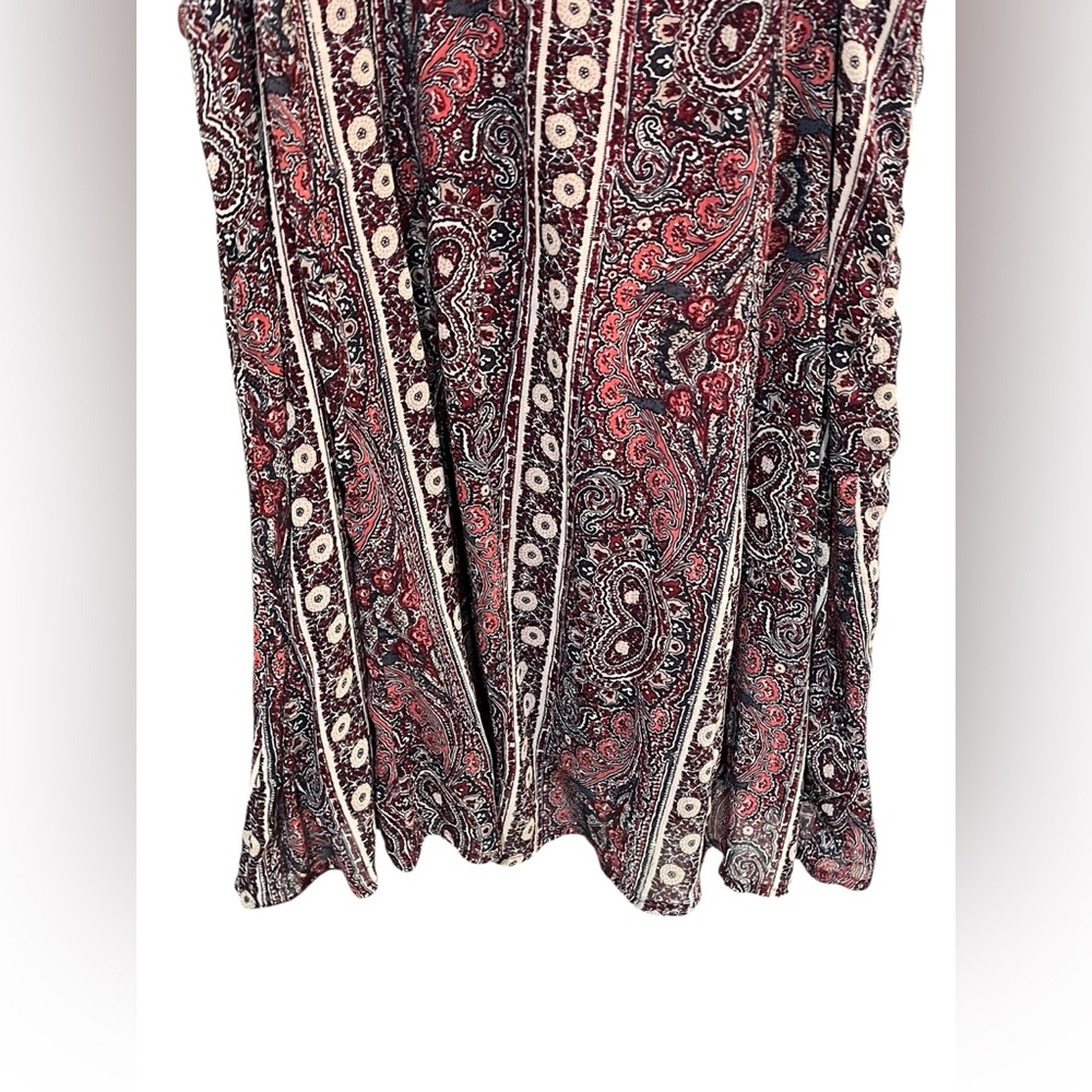 A&F Woman’s Red Paisley Shift A-Line Mini Dress - Medium - Picture 5 of 7